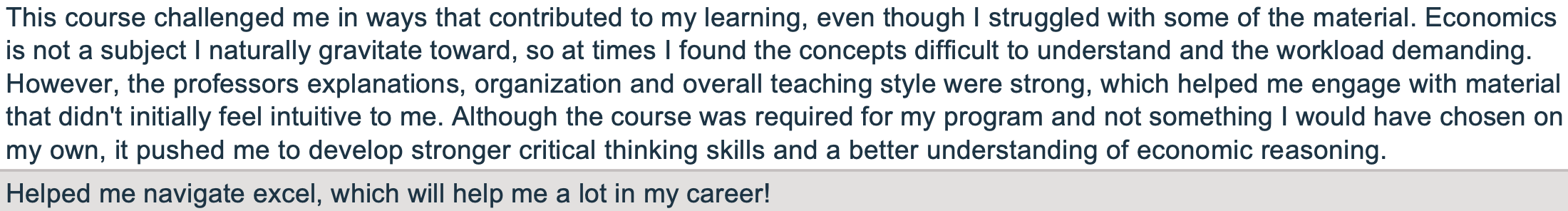 Challenged in ways that contributed to learning